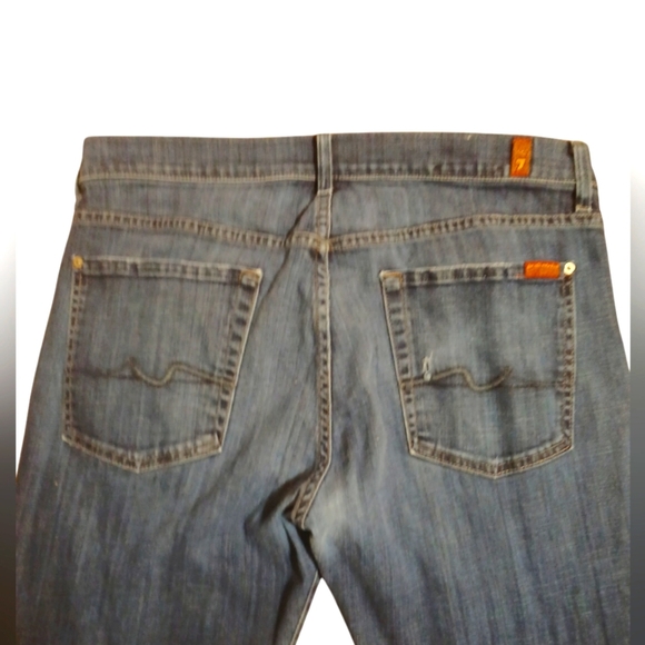 7 For All Mankind Austyn Relaxed Fit Med Wash Straight Leg Men's Size 36 - Picture 6 of 11